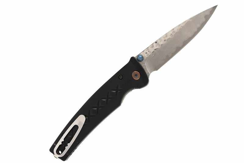 Mcusta MC-161D Fusion VG-10 Core Damascus Black Anodized Aluminum 4.25" Folding knife - Tokushu Knife