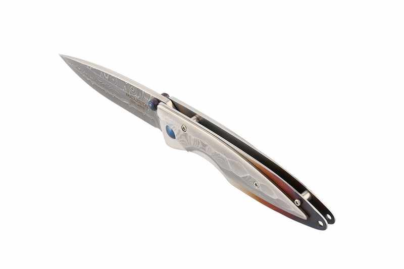Mcusta MC-31D Shinra Kasumi VG-10 Core Damascus Blade Damascus Handle 3.75" Folding Knife - Tokushu Knife