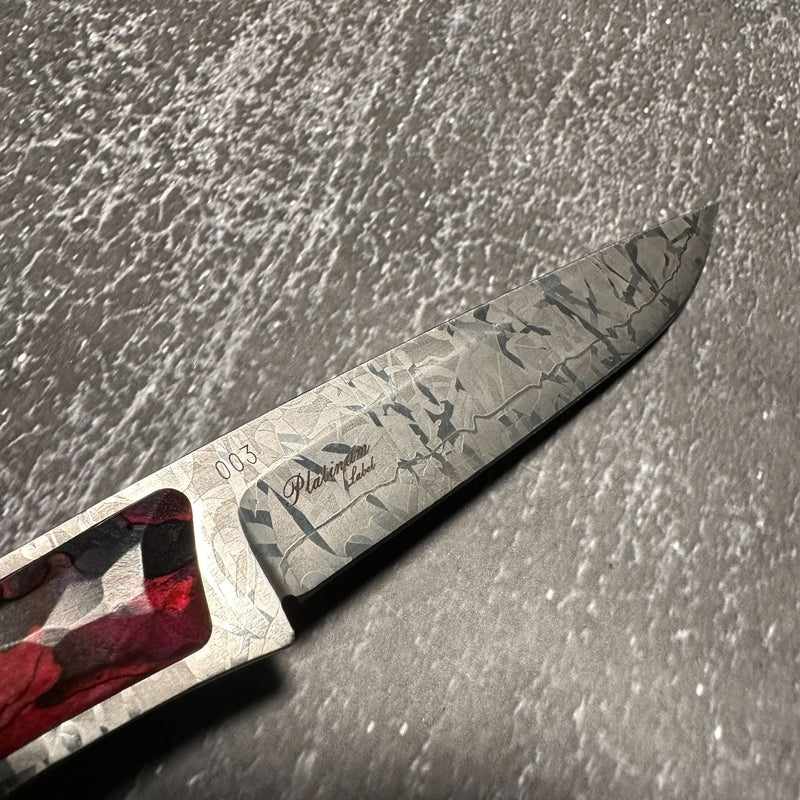 Mcusta Platinum Label Custom VG-10 Core Wood Handle 7.125" Fixed Blade Knife - Tokushu Knife