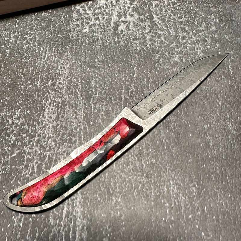 Mcusta Platinum Label Custom VG-10 Core Wood Handle 7.125" Fixed Blade Knife - Tokushu Knife