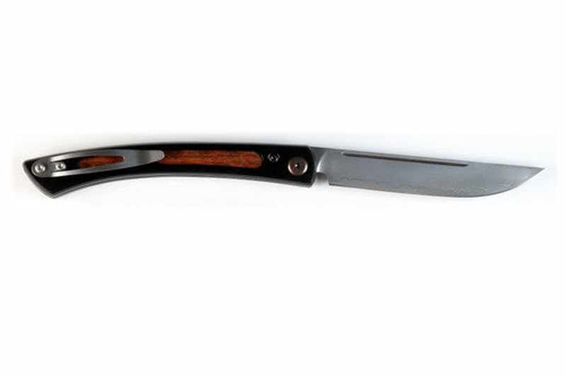 Mcusta The Executive Personal Limited Edition VG-10 Core Ironwood 4.56" Folding Steak Knife - Tokushu Knife