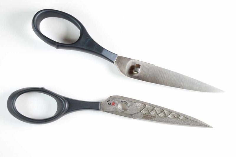 Mcusta Zanmai Tactical Scissors VG-10 Core Damascus Kitchen Shears - Tokushu Knife