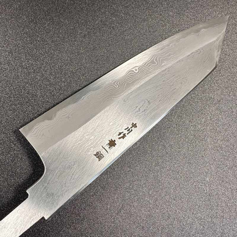NAKAGAWA X MORIHIRO Blue #1 Damascus 180mm Bunka (no handle) - Tokushu Knife