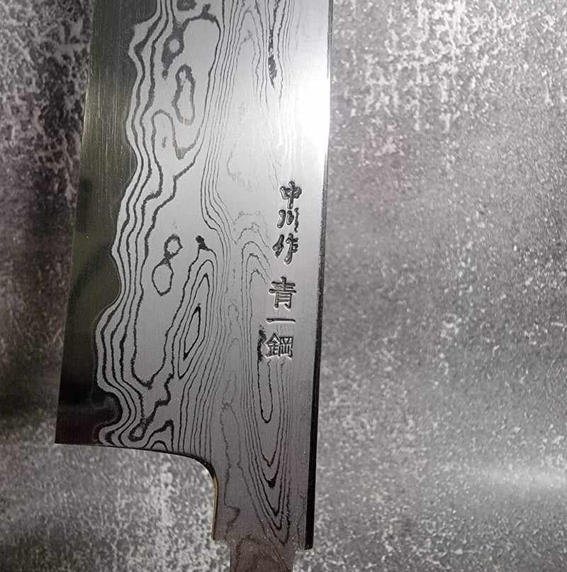 NAKAGAWA X MYOJIN Blue #1 Damascus Gyuto 240mm (no handle) Tokushu Knife.