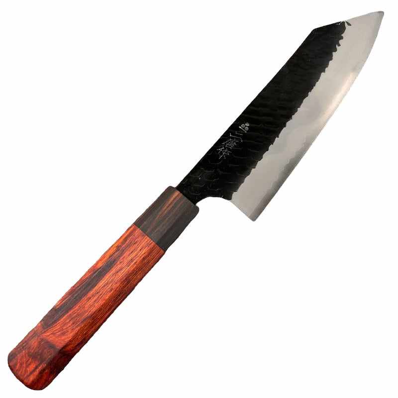 Nigara Hamono SG2 Kurochi Tsuchime 180mm Bunka with Rosewood Handle - Tokushu Knife