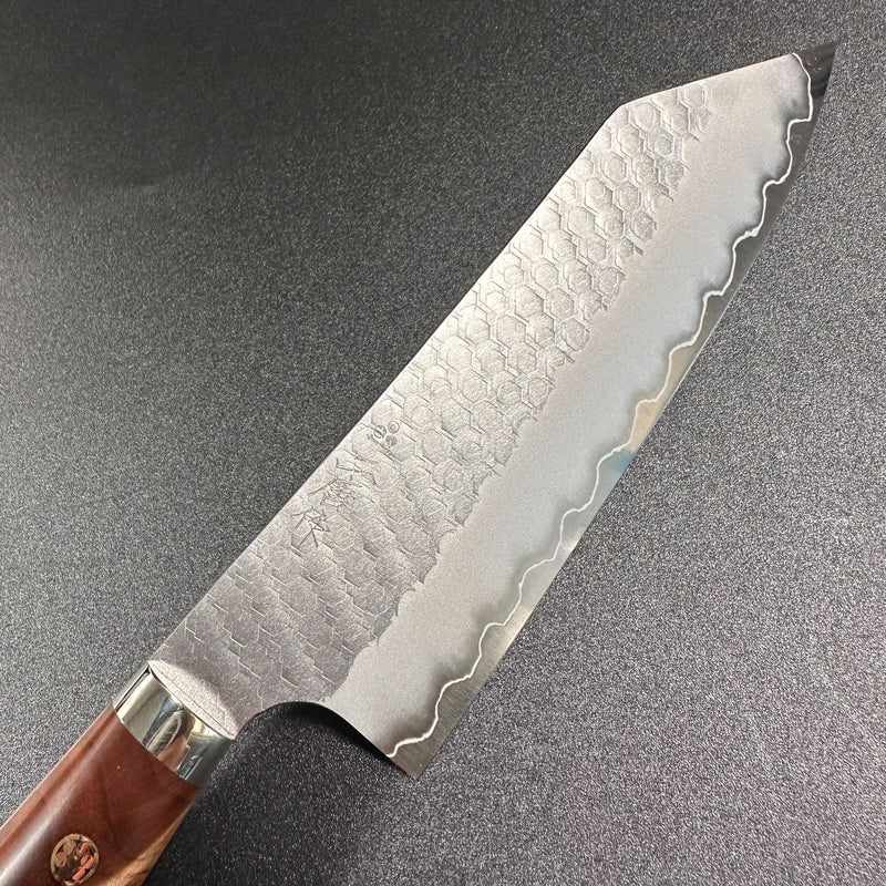 NIGARA HAMONO SG2 Kurouchi Migaki 180mm Bunka Maplewood Yo Handle - Tokushu Knife