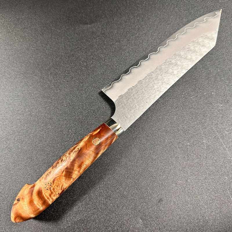 NIGARA HAMONO SG2 Kurouchi Migaki 180mm Bunka Maplewood Yo Handle - Tokushu Knife