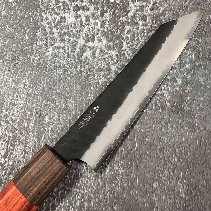 NIGARA HAMONO SG2 Kurouchi Tsuchime Kiritsuke Petty 150mm Rosewood Handle - Tokushu Knife