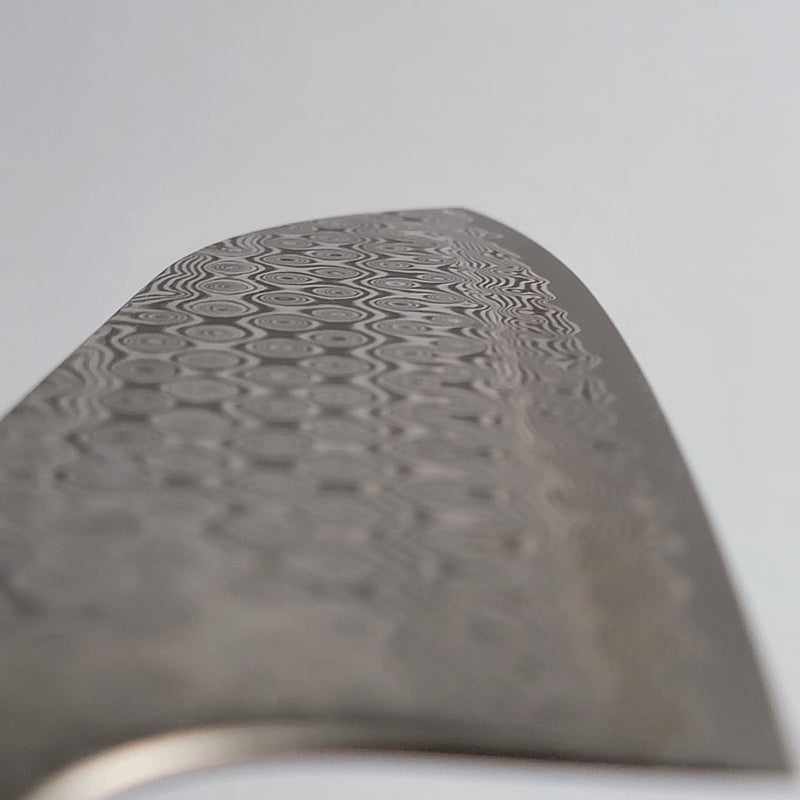 Nigara Kurozome Damascus 180mm SG2 Santoku No Handle Tokushu Knife.