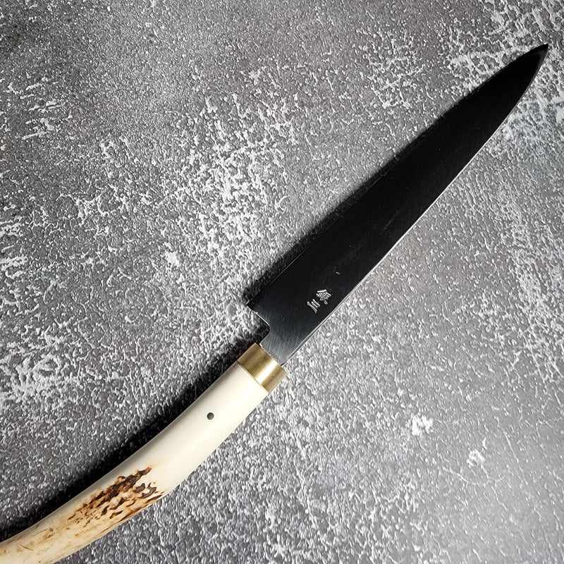 Saji Ginsan #3 210mm RH Yanagiba Deer Horn handle Tokushu Knife.