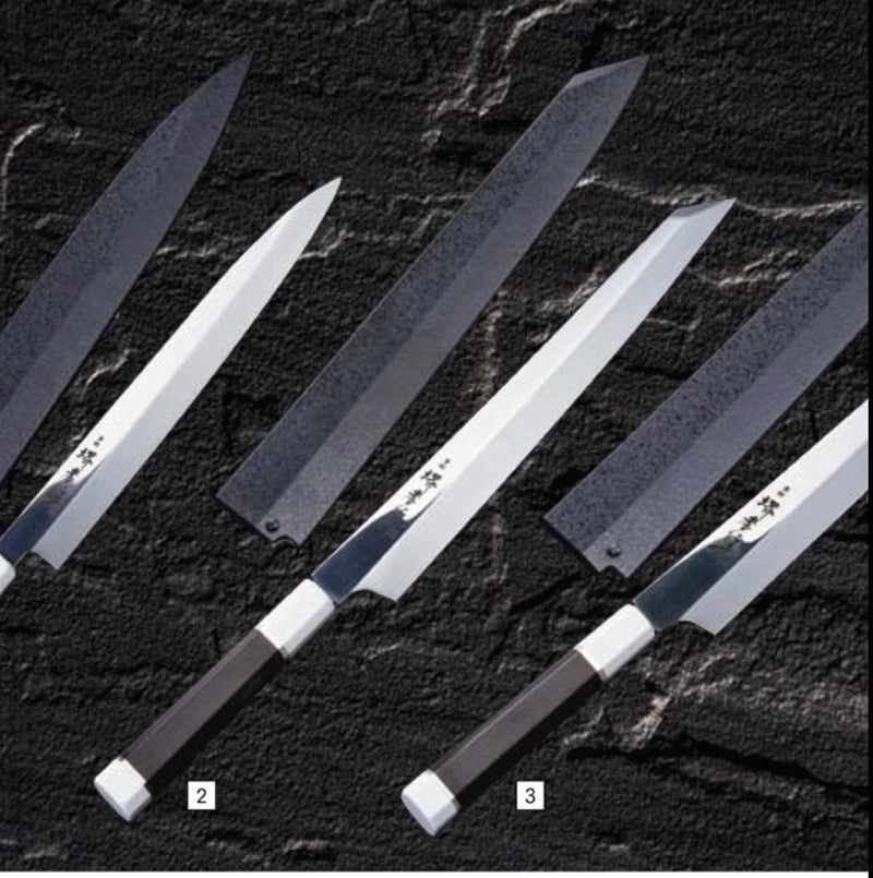 Sakai Takayuki Ginryu Kengata Yanagiba Swedish Steel Honyaki