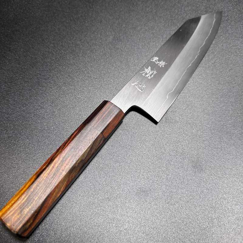 Satoshi Nakagawa Silver #3 Kasumi / Migaki 170mm Bunka with Special Edition Rosewood / Ebony Handle Tokushu Knife.