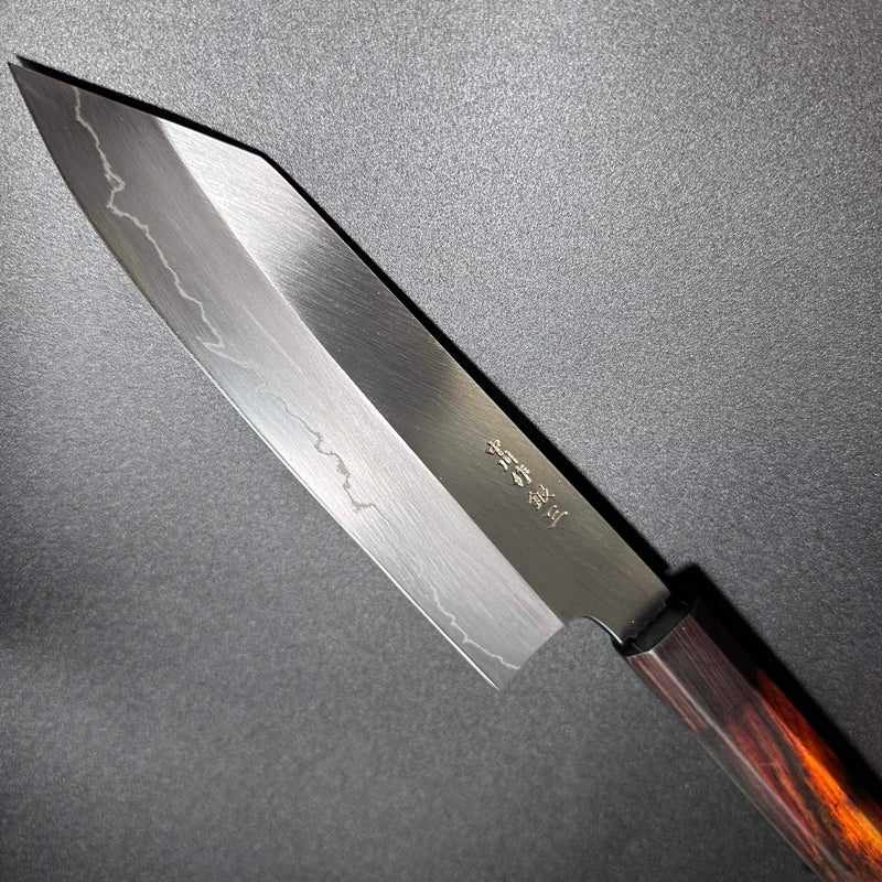 Satoshi Nakagawa Silver #3 Kasumi / Migaki 170mm Bunka with Special Edition Rosewood / Ebony Handle Tokushu Knife.