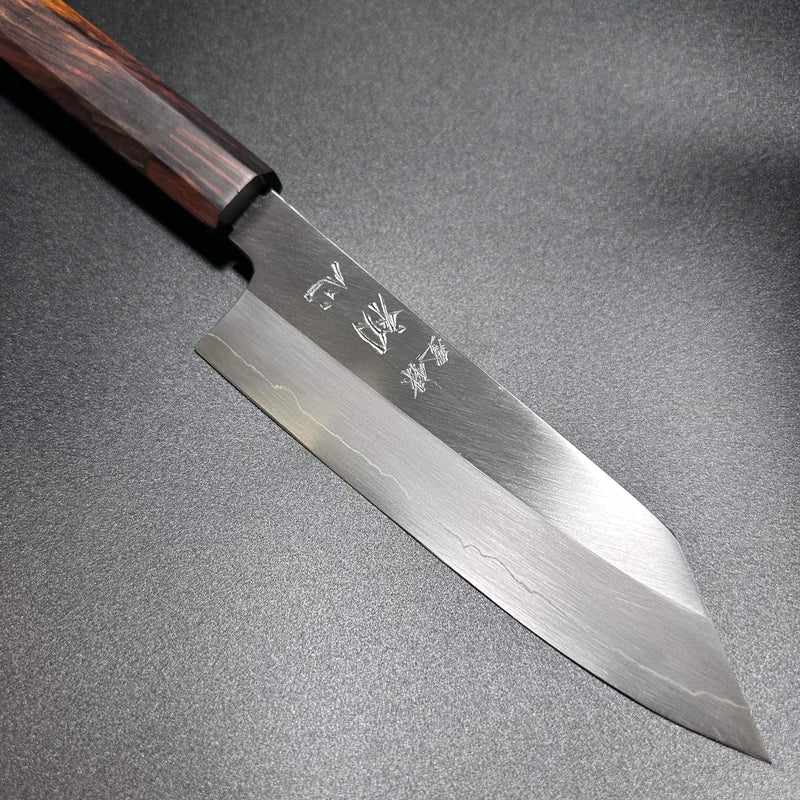 Satoshi Nakagawa Silver #3 Kasumi / Migaki 170mm Bunka with Special Edition Rosewood / Ebony Handle Tokushu Knife.
