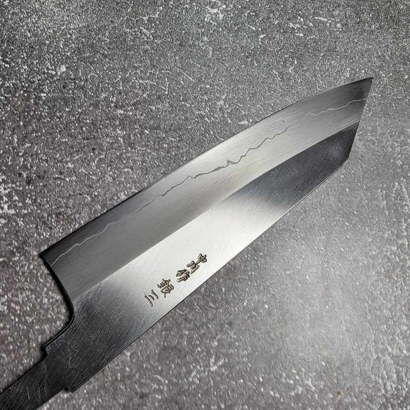 Satoshi Nakagawa Silver #3 Kasumi / Migaki 170mm Bunka with Special Edition Rosewood / Ebony Handle Tokushu Knife.