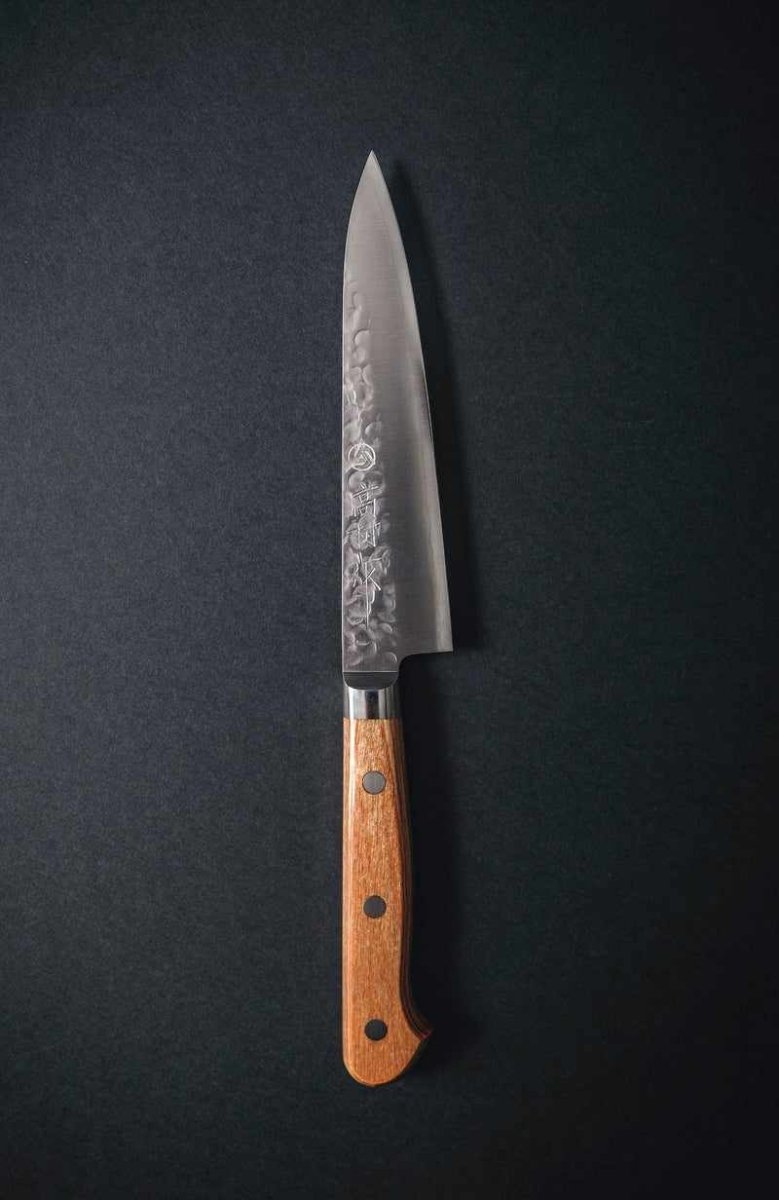Takamura Chromax Stainless Clad Tsuchime 130mm Petty with Western Handle - Tokushu Knife