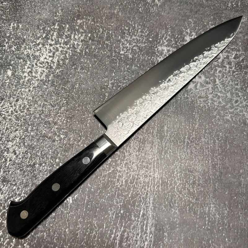 Takamura VG-10 Tsuchime 210mm Gyuto with Western Handle - Tokushu Knife