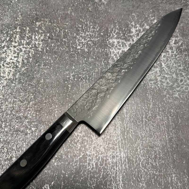 Takamura VG-10 Tsuchime 210mm Gyuto with Western Handle - Tokushu Knife