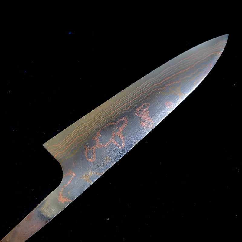 Takeshi Saji VG10 Rainbow 180mm Gyuto Blade Only Tokushu Knife.