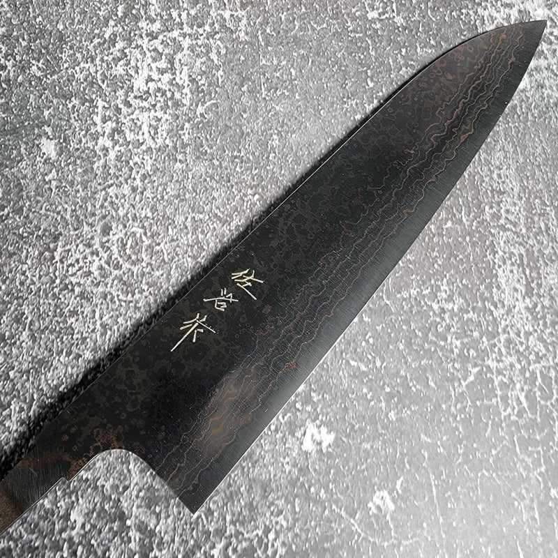 Takeshi Saji VG10 Rainbow Damascus 210mm Gyuto No Handle Tokushu Knife.