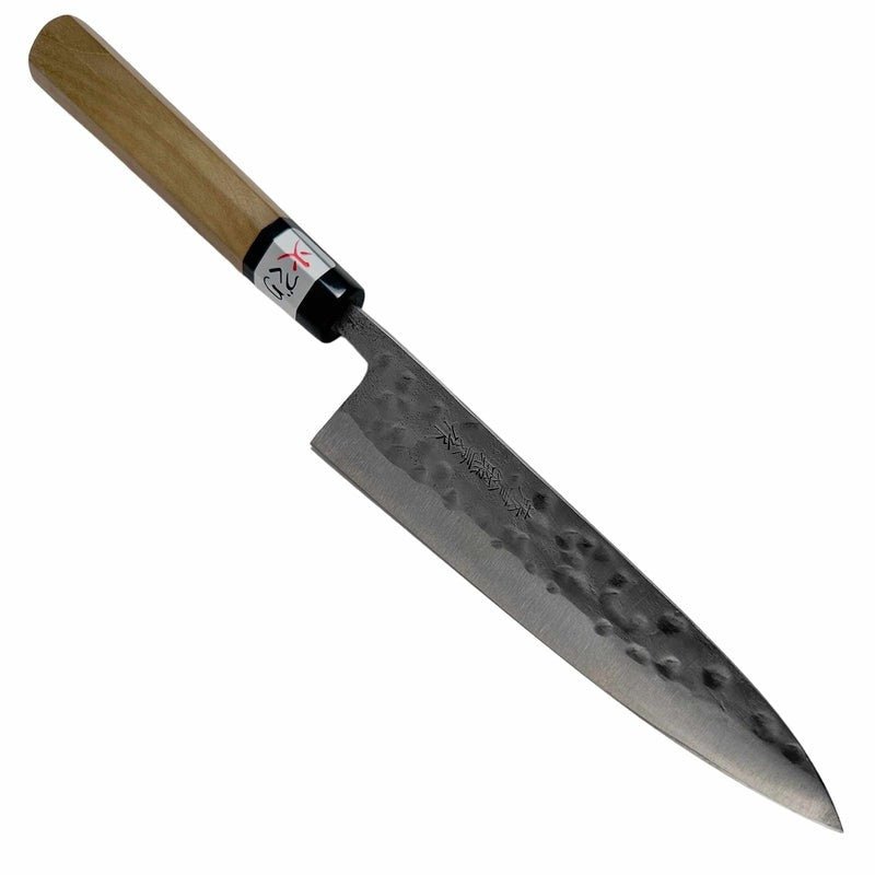 Teruyasu Fujiwara Maboroshi Stainless Clad White #1 150mm Petty with Octogonal Wa Handle Tokushu Knife.