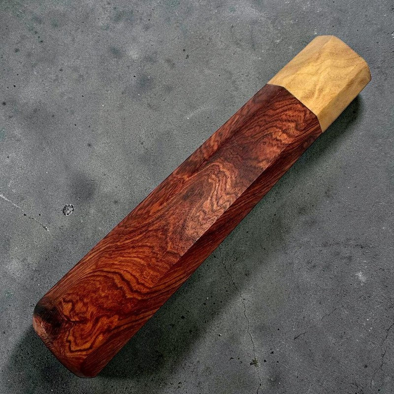 Tokushu Custom Rosewood Handle with Blonde Ferrule Tokushu Knife.