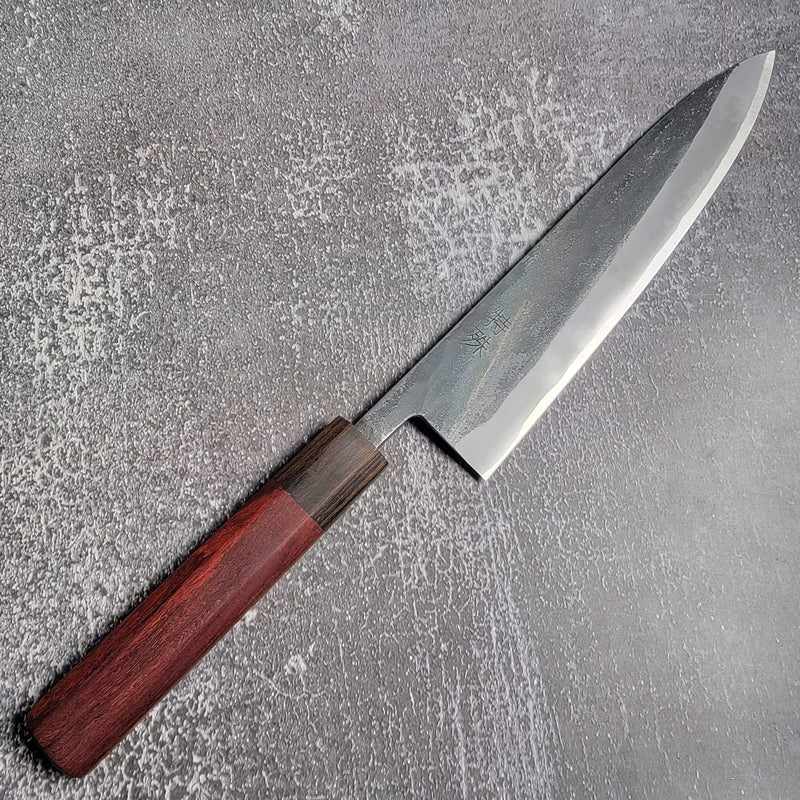 Takoizu Gyuto 8 Damascus Steel Chef Knife, Turquoise White
