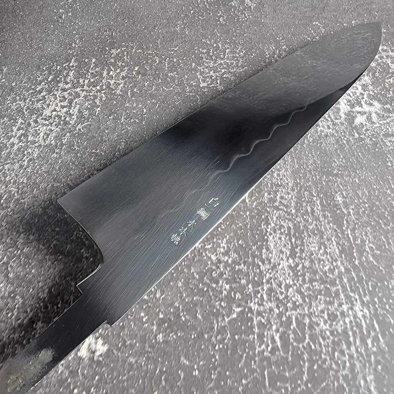 Tokushu Knife Satoshi Nakagawa White #1 Mizu Honyaki 240mm Gyuto No Handle - Tokushu Knife