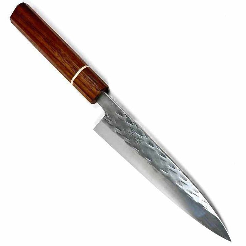 Tokushu Knife SLD 165mm Hiraki Petty - Walnut Wa Handle Handmade in Japan - Tokushu Knife