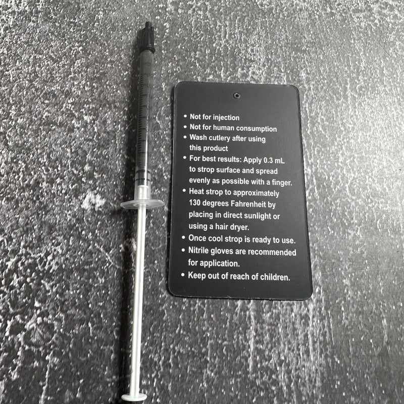 TOKUSHU KNIFE STROP SHOTS 0.25 Micron Premium Polycrystalline Abrasive - Tokushu Knife