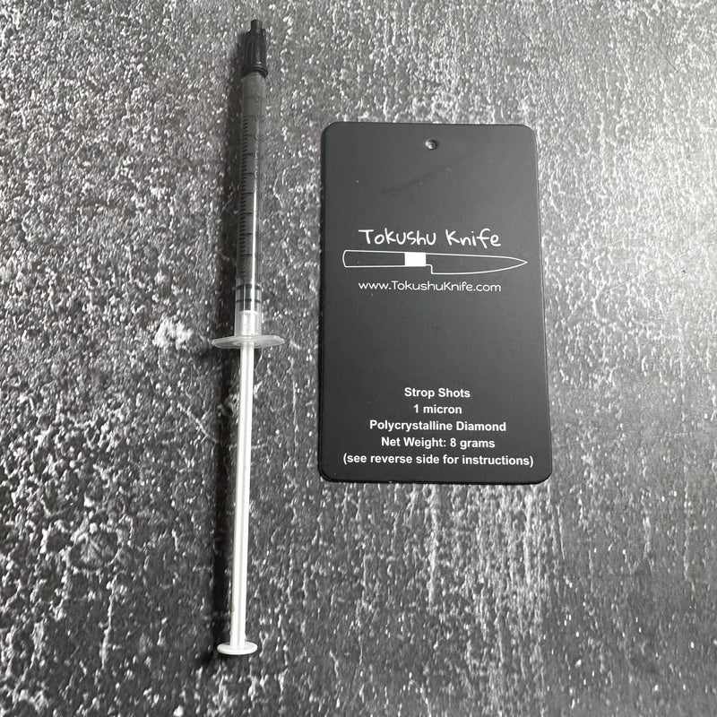 TOKUSHU KNIFE STROP SHOTS 1 Micron Premium Polycrystalline Abrasive