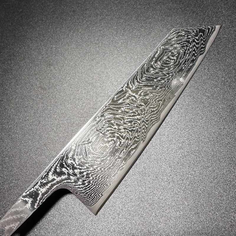 Tsunehisa AUS-10 Nami Damascus Bunka 170mm No Handle - Tokushu Knife