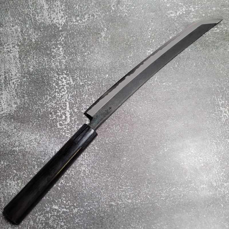 Tsunehisa Blue #2 Kurouchi 270mm Sakimaru / Slicer with Rosewood wa Handle - Tokushu Knife