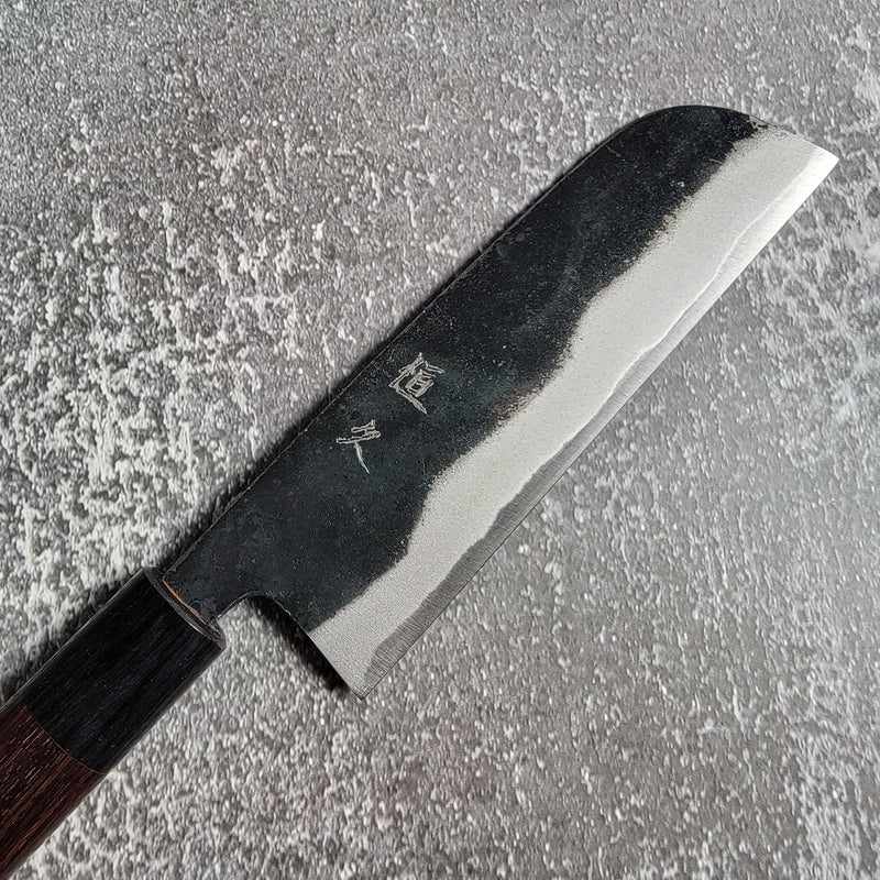 Tsunehisa Shiro Kuro/Rosewood circle 135mm Kurimuki Tokushu Knife.