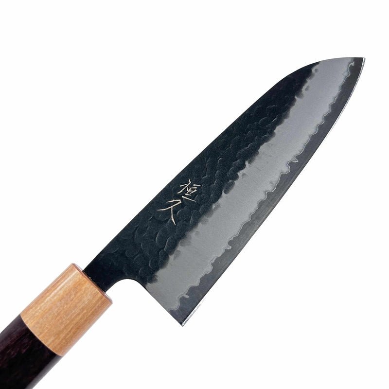 Tsunehisa Stainless Clad Aogami Super Tsuchime 165mm Santoku Tokushu Knife.