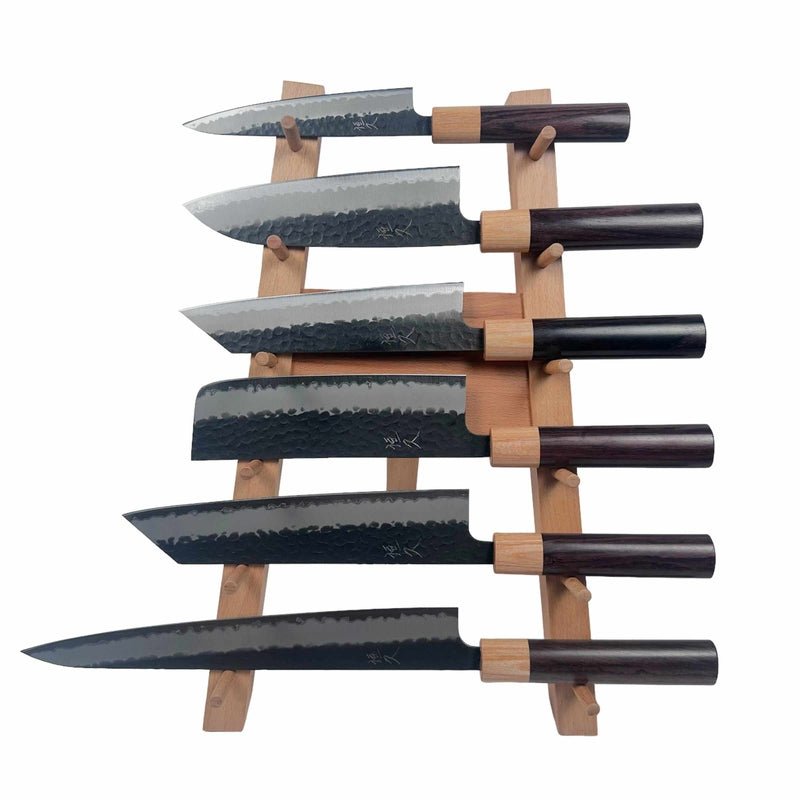 Wood Knife Stand Display for 4 Knives – Tokushu Knife