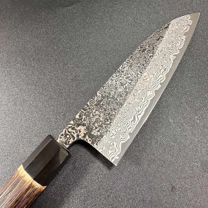 YOSHIKANE HAMONO SLD Black Damascus 170mm Santoku - Superior Japanese Craftsmanship | Tokushu Knife - Tokushu Knife