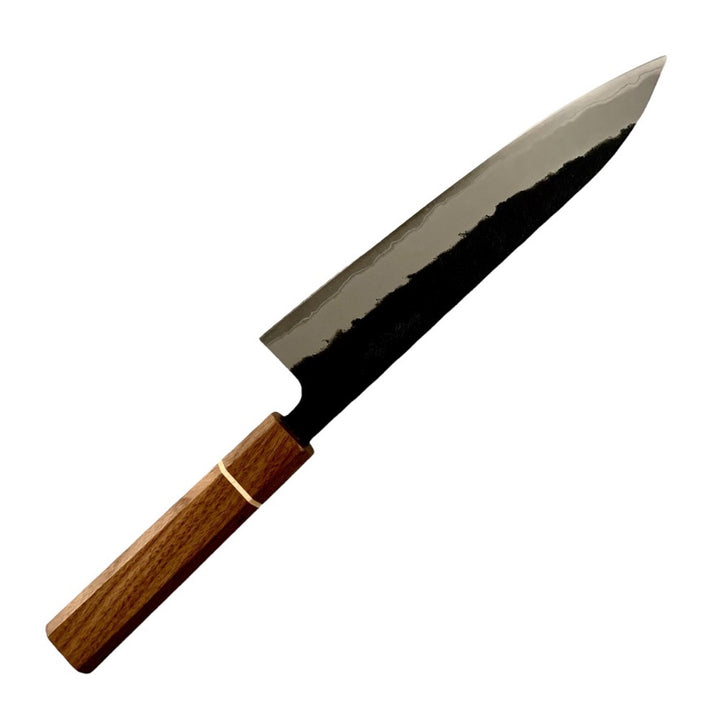 Tsunehisa AS Kurouchi Nashiji Gyuto 180mm with Exclusive Sanjo Walnut Handle