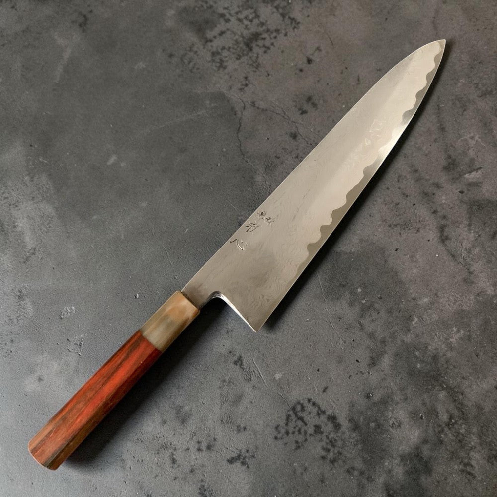 Satoshi Nakagawa Blue #1 Damascus Gyuto 210mm