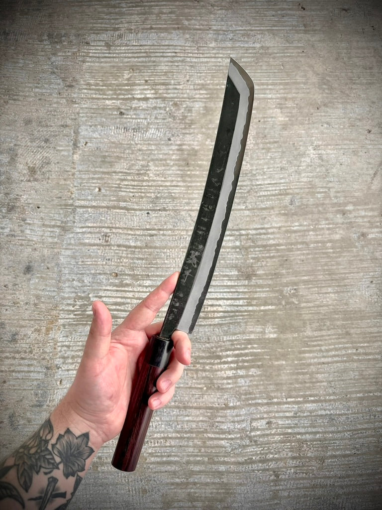 Kyohei Shindo Blue #2 Kurouchi 300mm Sakimaru