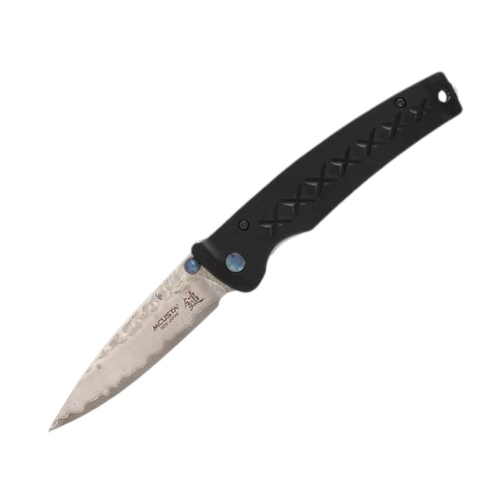 Mcusta MC-161D Fusion VG-10 Core Damasco Aluminio Anodizado Negro 4.25" Cuchillo plegable