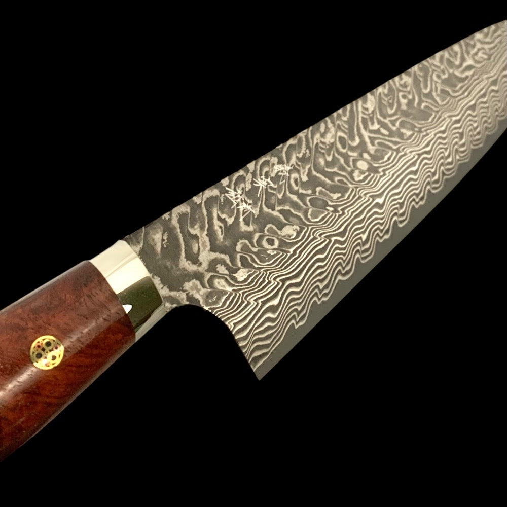 Yoshimi Kato SG2 V Damascus Gyuto 210mm with Special Edition Yo Handle