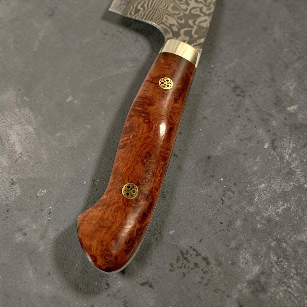 Yoshimi Kato SG2 V Damascus Gyuto 210mm with Special Edition Karin Yo Handle (B - Grade)