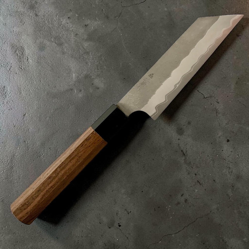 Nigara Aogami Super Migaki Tsuchime Kiritsuke Petty 120mm