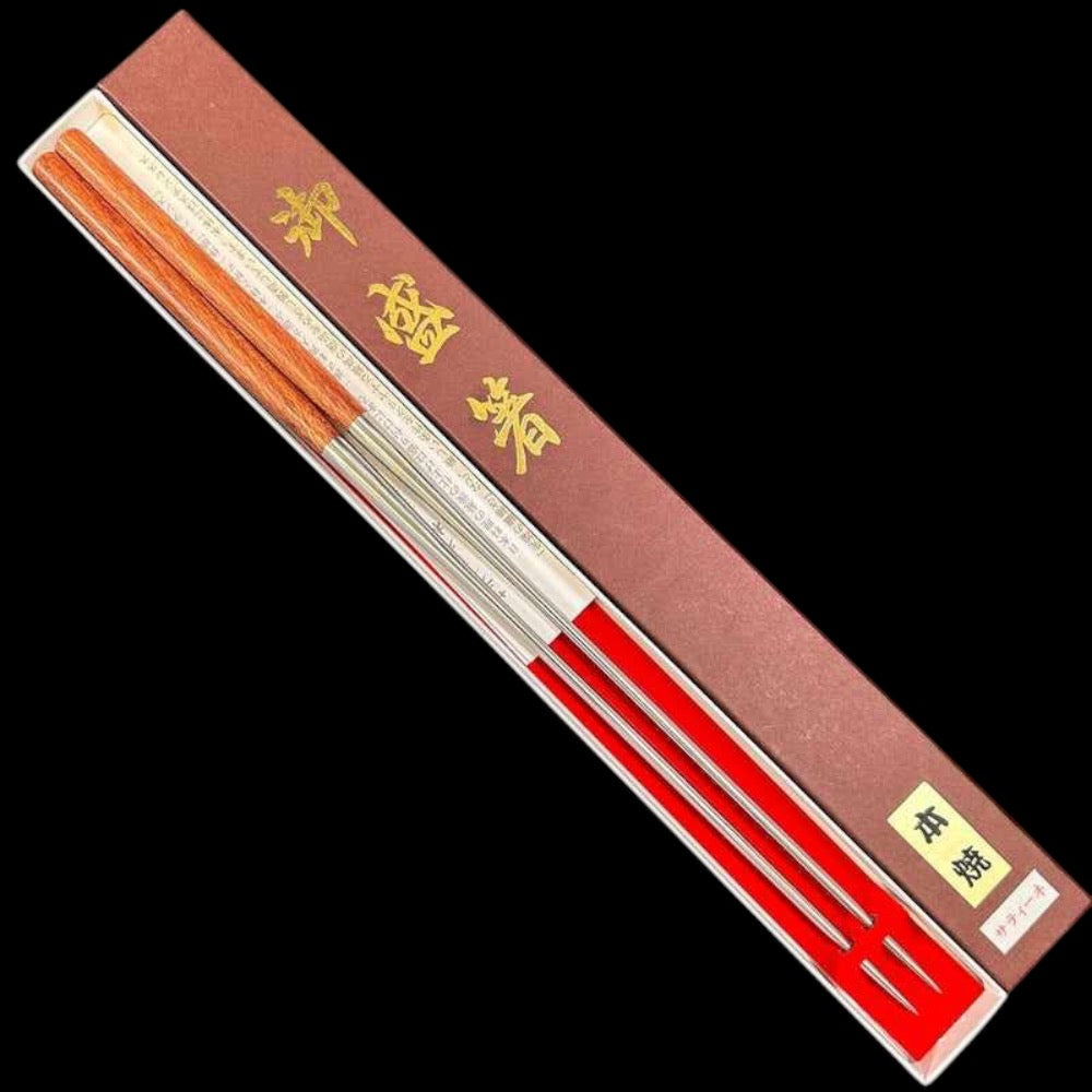 Moribashi Plating Chopsticks 210mm with Bloodwood Handles