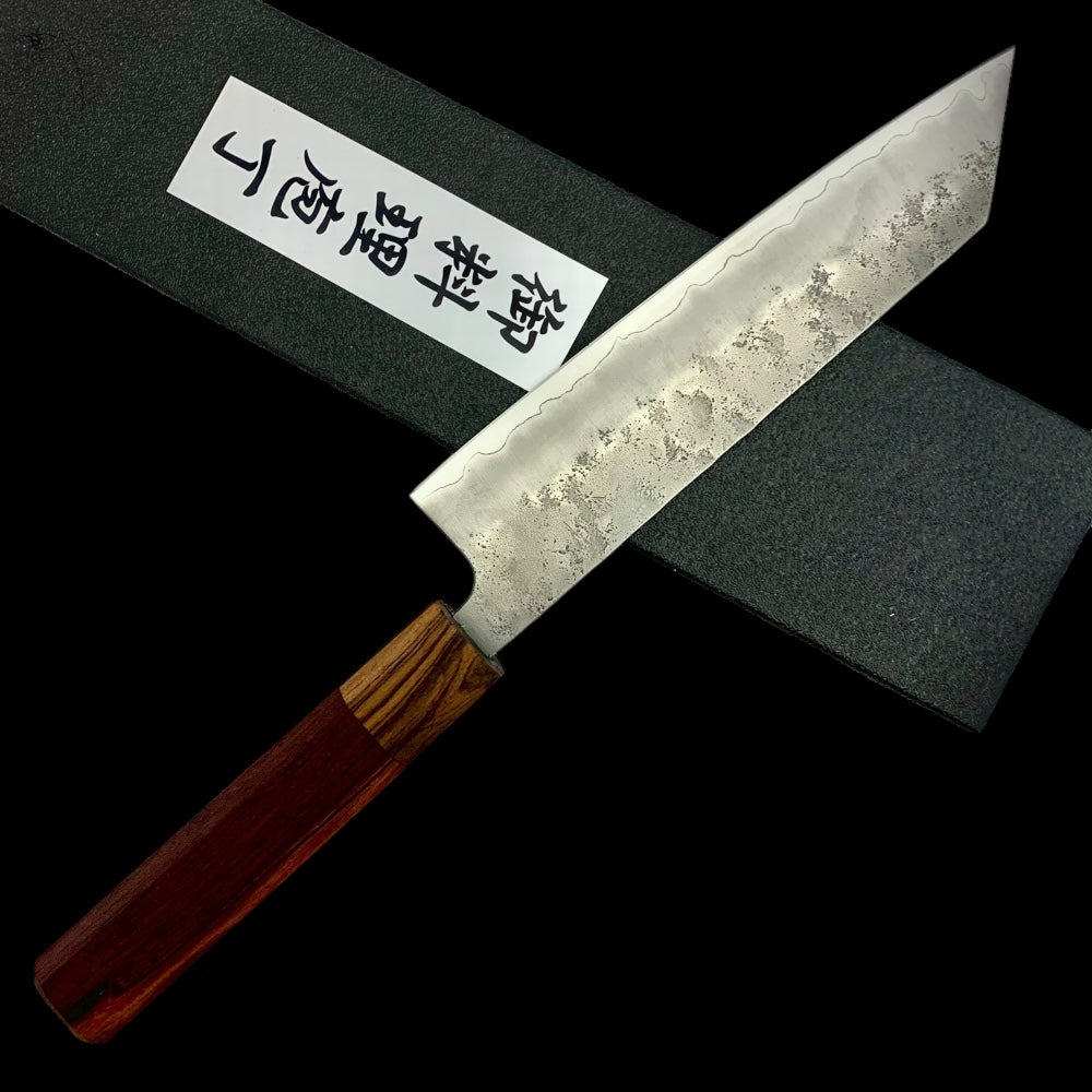 Tokushu Knife Nashiji Ginsan #3 Bunka with Rosewood Wa Handle