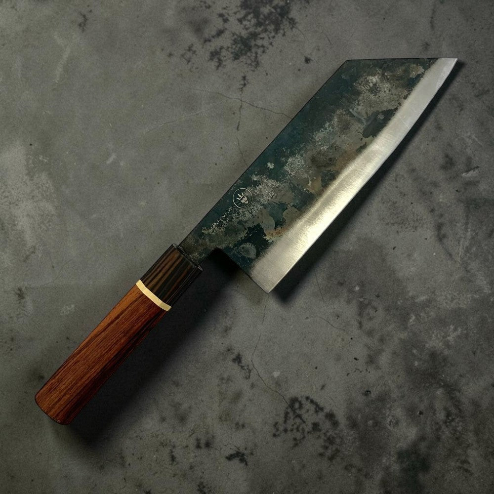 Dao Vua TALL SPECIAL 52100 Carbon Steel Bunka 180mm