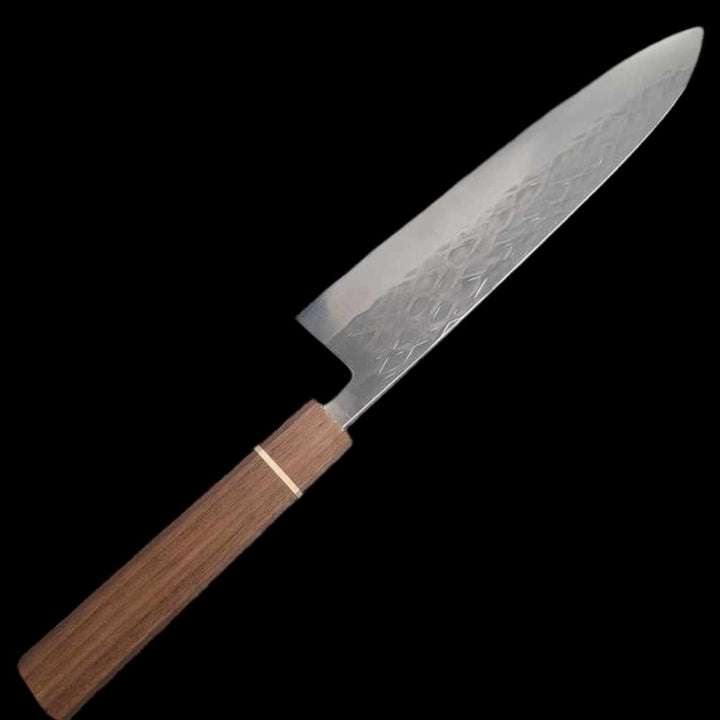 Cuchillo Tokushu SLD 240 mm Gyuto con mango de nogal Wa fabricado por Sanjo Craftsman