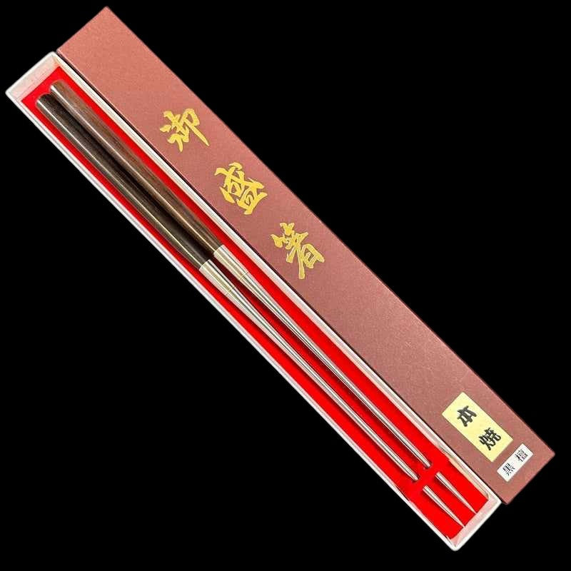 Moribashi Plating Chopsticks 150mm with Ebony Handles