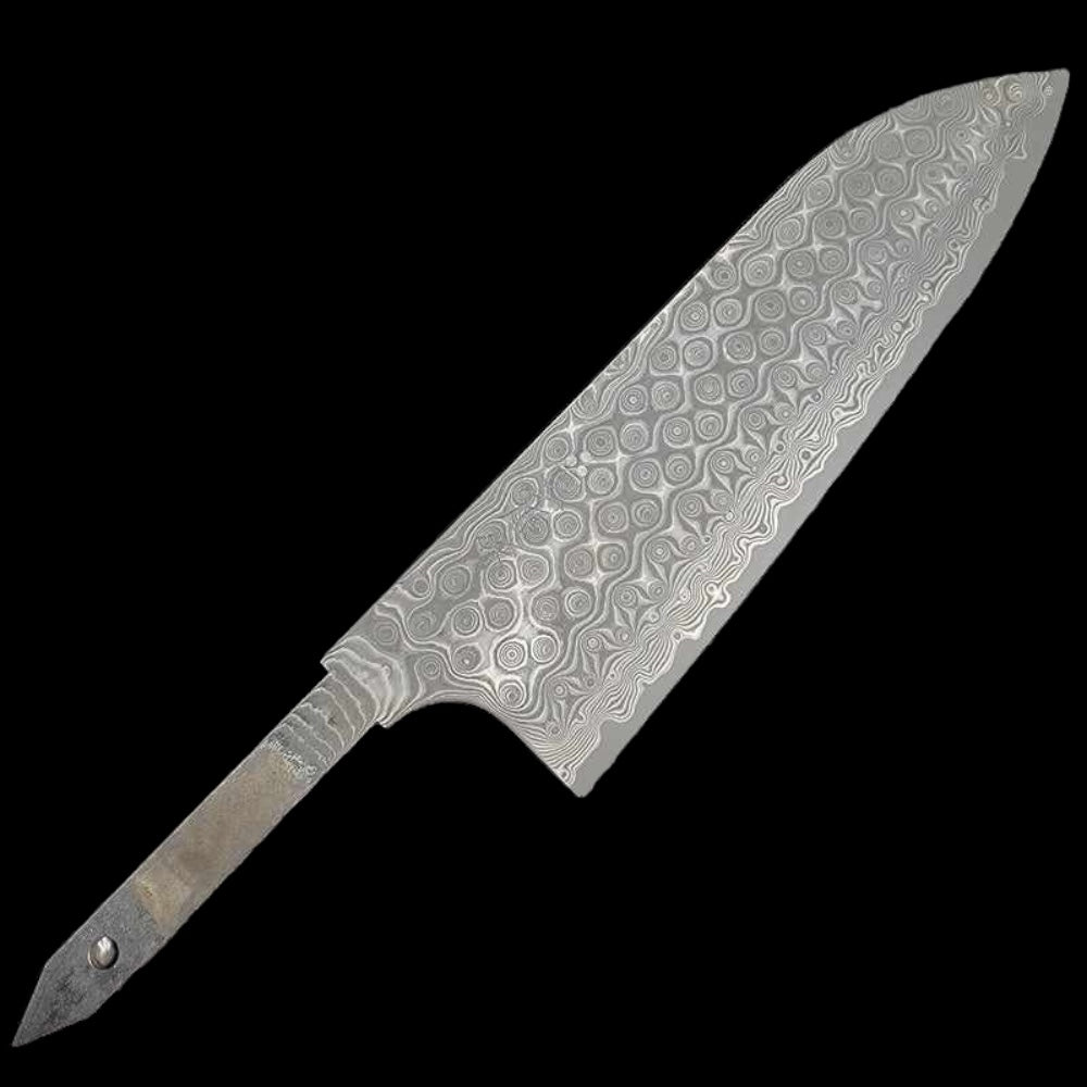 Nigara Kurozome Damasco 180mm SG2 Santoku Sin Mango